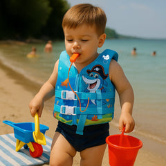 Chaleco Flotador Tiburon Pirata Niños De 6 A 10 Años - Lhua Store