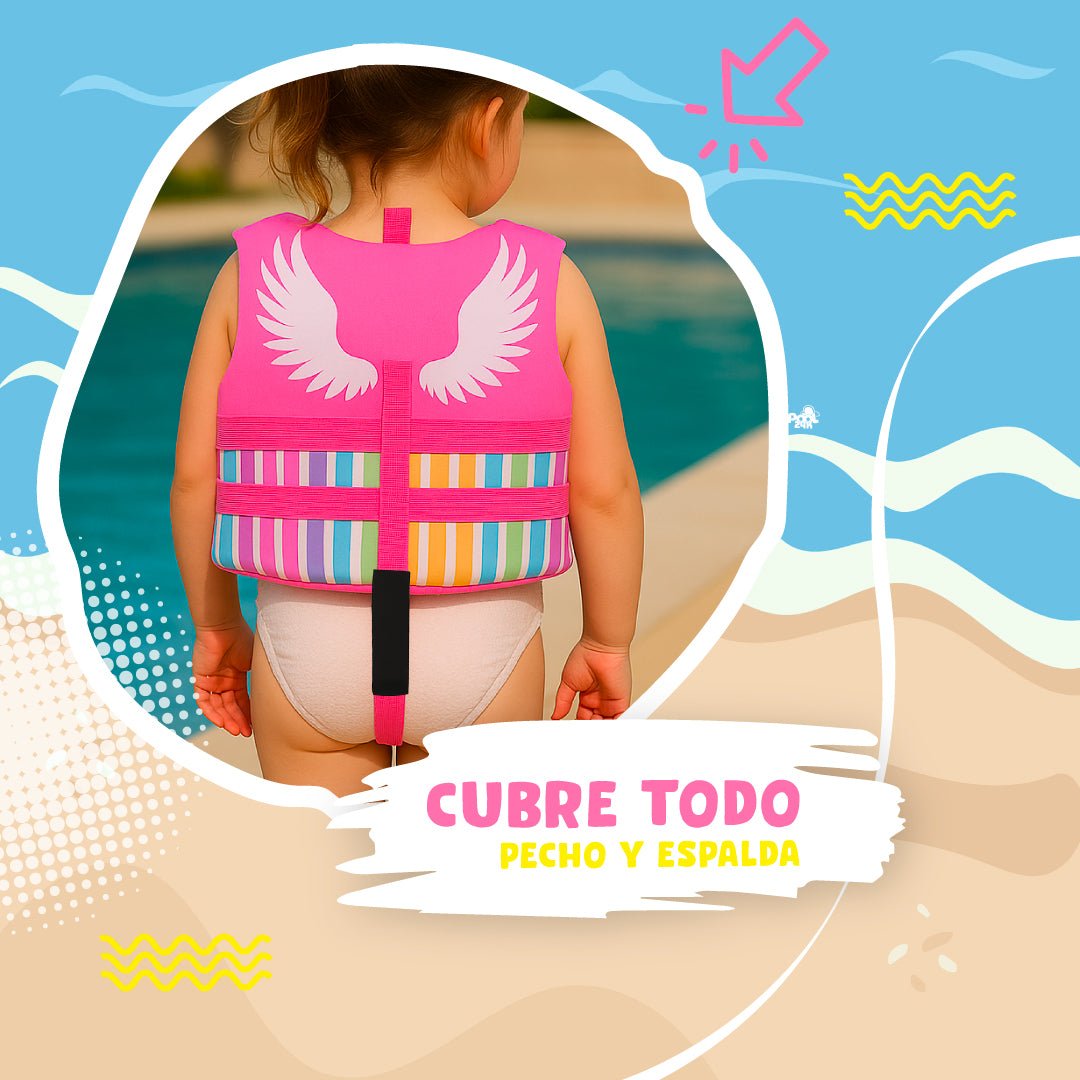 Chaleco Flotador Unicornio Niñas De 6 A 10 Años - Lhua Store