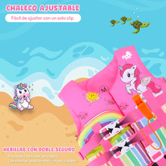 Chaleco Flotador Unicornio Niñas De 6 A 10 Años - Lhua Store