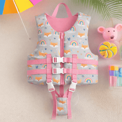 Chaleco Salvavidas Infantil Ajustable Rainbow Pool24k Piscina - Lhua Store