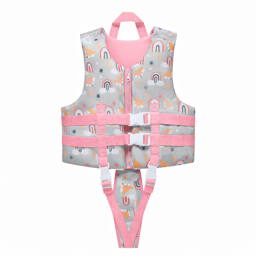 Chaleco Salvavidas Infantil Ajustable Rainbow Pool24k Piscina - Lhua Store