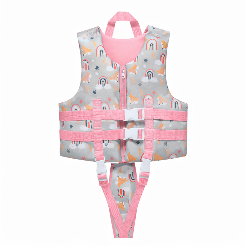 Chaleco Salvavidas Infantil Ajustable Rainbow Pool24k Piscina - Lhua Store