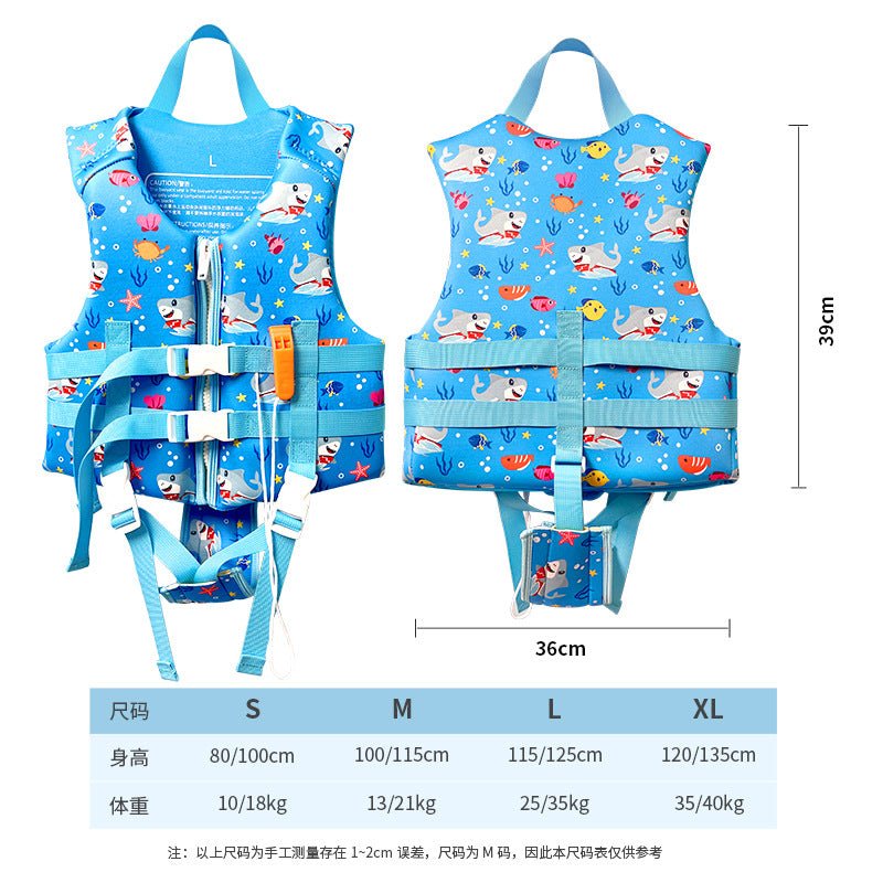 Chaleco Salvavidas Infantil Ajustable Tiburon Pool24k Piscina - Lhua Store