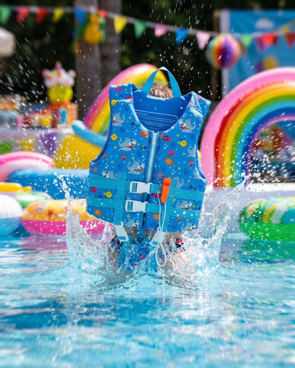 Chaleco Salvavidas Infantil Ajustable Tiburon Pool24k Piscina - Lhua Store