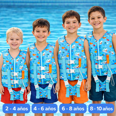 Chaleco Salvavidas Infantil Ajustable Tiburon Pool24k Piscina - Lhua Store
