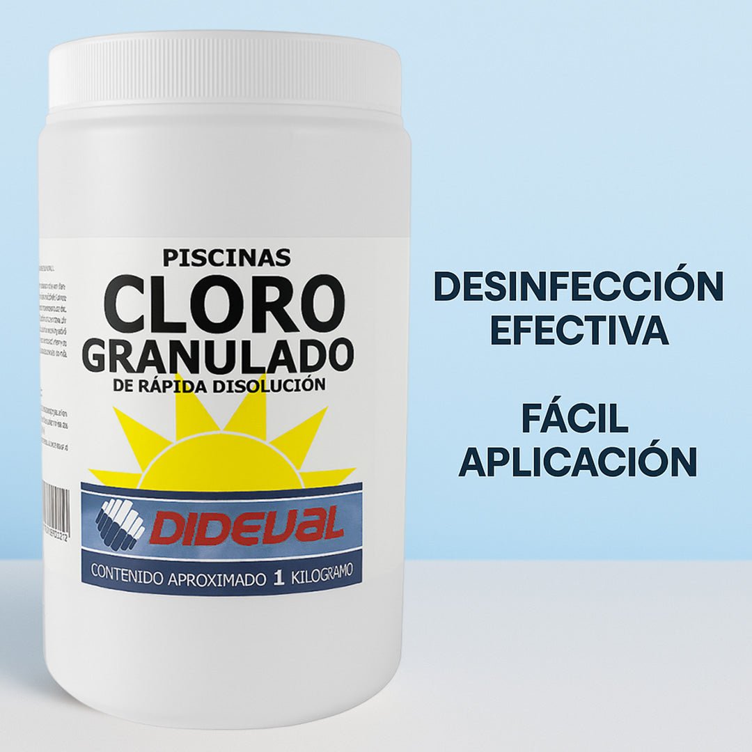 Cloro Granulado Piscina 1kg Elimina Bacterias Hongos - Lhua Store