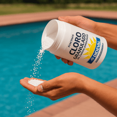 Cloro Granulado Piscina 1kg Elimina Bacterias Hongos - Lhua Store
