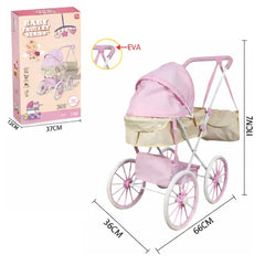 Coche Para Muñecas Con Bolso XL Beige Niñas Bebe Juguete - Lhua Store