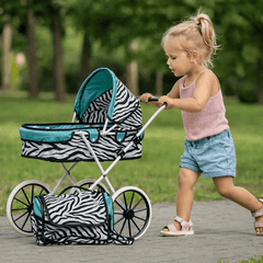 Coche Para Muñecas Con Bolso XL Niñas Bebe Juguete Animal Print - Lhua Store