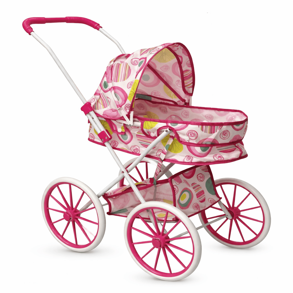 Coche Para Muñecas XL Rosado Niñas Bebe Juguete - Lhua Store