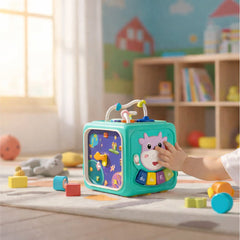 Cubo Didáctico 6 En 1 Juguete Montessori Educativo Bebe Azul - Lhua Store
