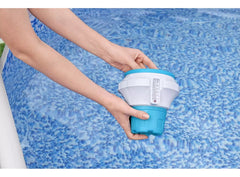 Dispensador de Cloro Flotante Piscina con Termómetro Bestway 58701 - Lhua Store