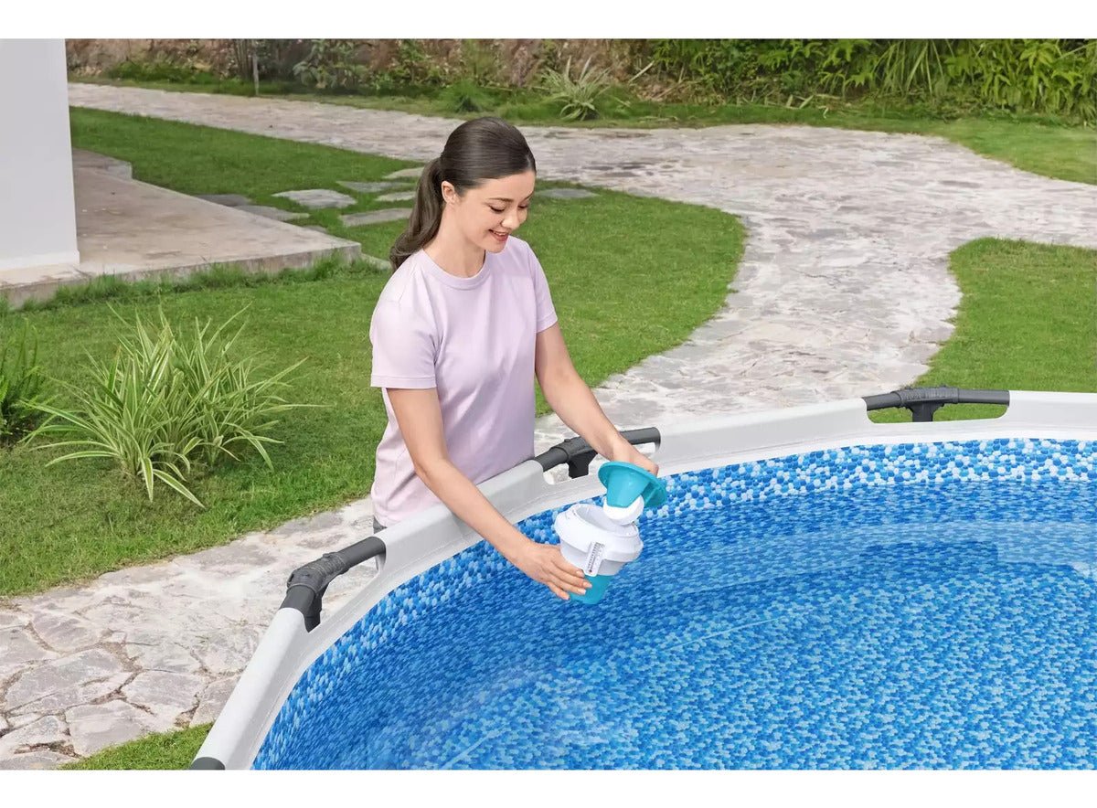 Dispensador de Cloro Flotante Piscina con Termómetro Bestway 58701 - Lhua Store