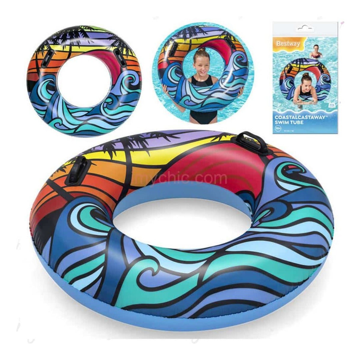 Flotador Inflable Aro Summer 91cm Piscina Bestway 36350 - Lhua Store