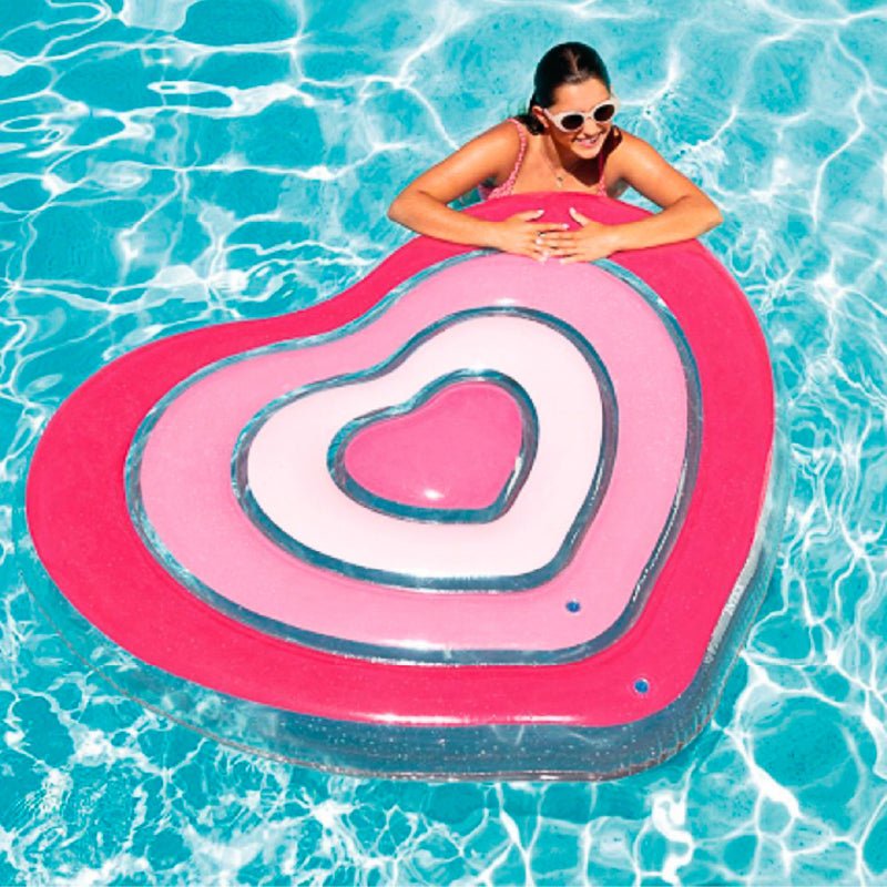 Flotador Inflable Corazón Sweetheart 155x135cm Intex 58727 - Lhua Store