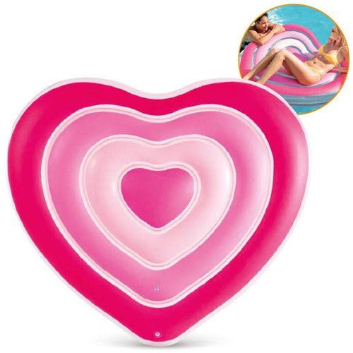 Flotador Inflable Corazón Sweetheart 155x135cm Intex 58727