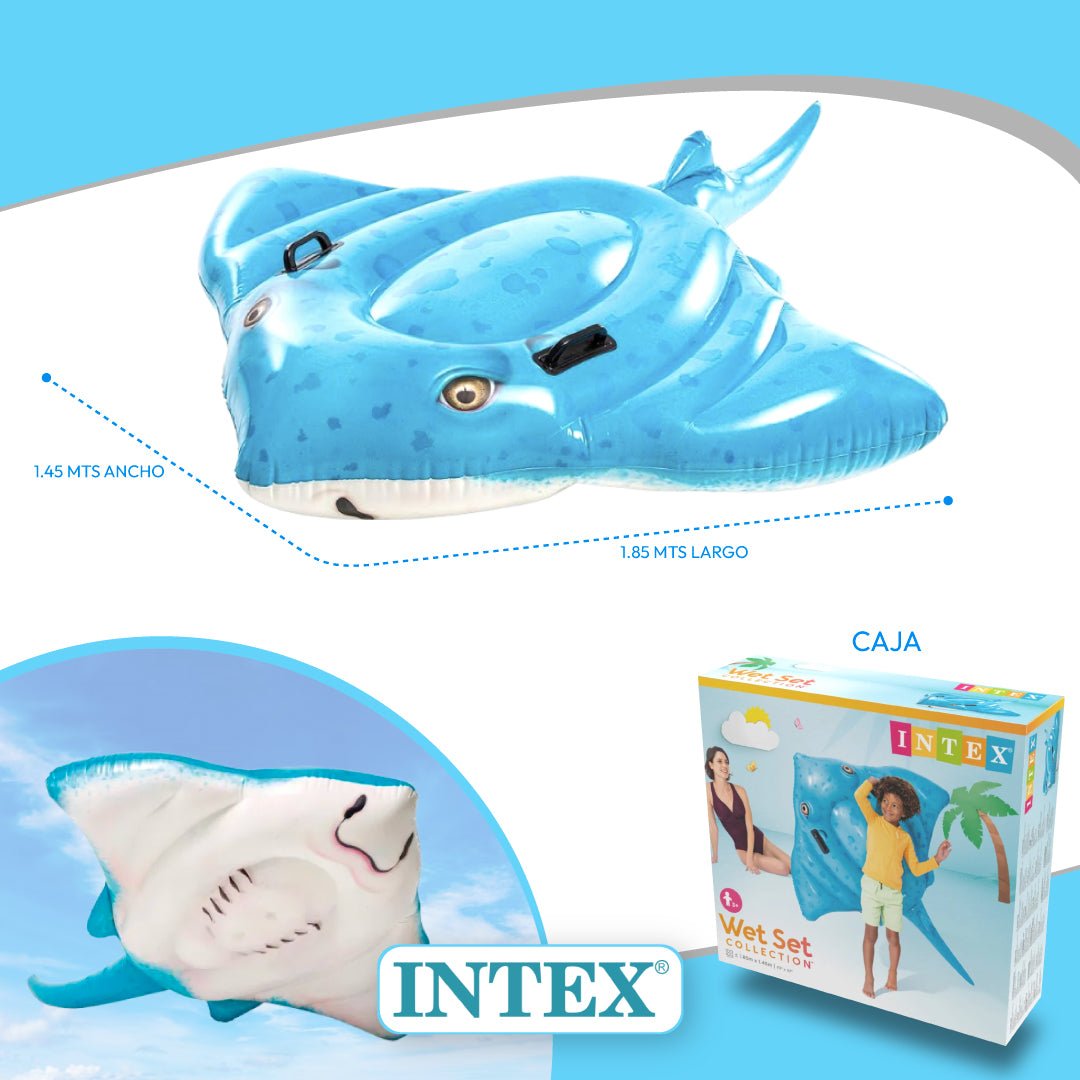 Flotador Inflable Mantarraya 185cm Intex 57576 - Lhua Store