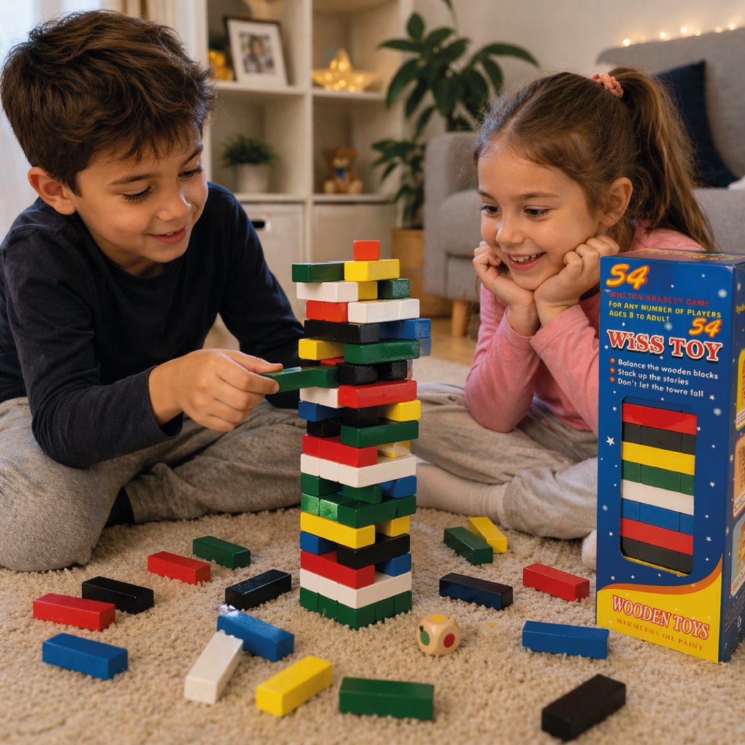 Jenga Colores 54 Piezas Juego Educativo Yenga - Lhua Store