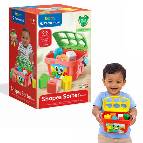 Juego Balde Bloques De Encaje Bebé Didáctico Baby Clementoni - Lhua Store