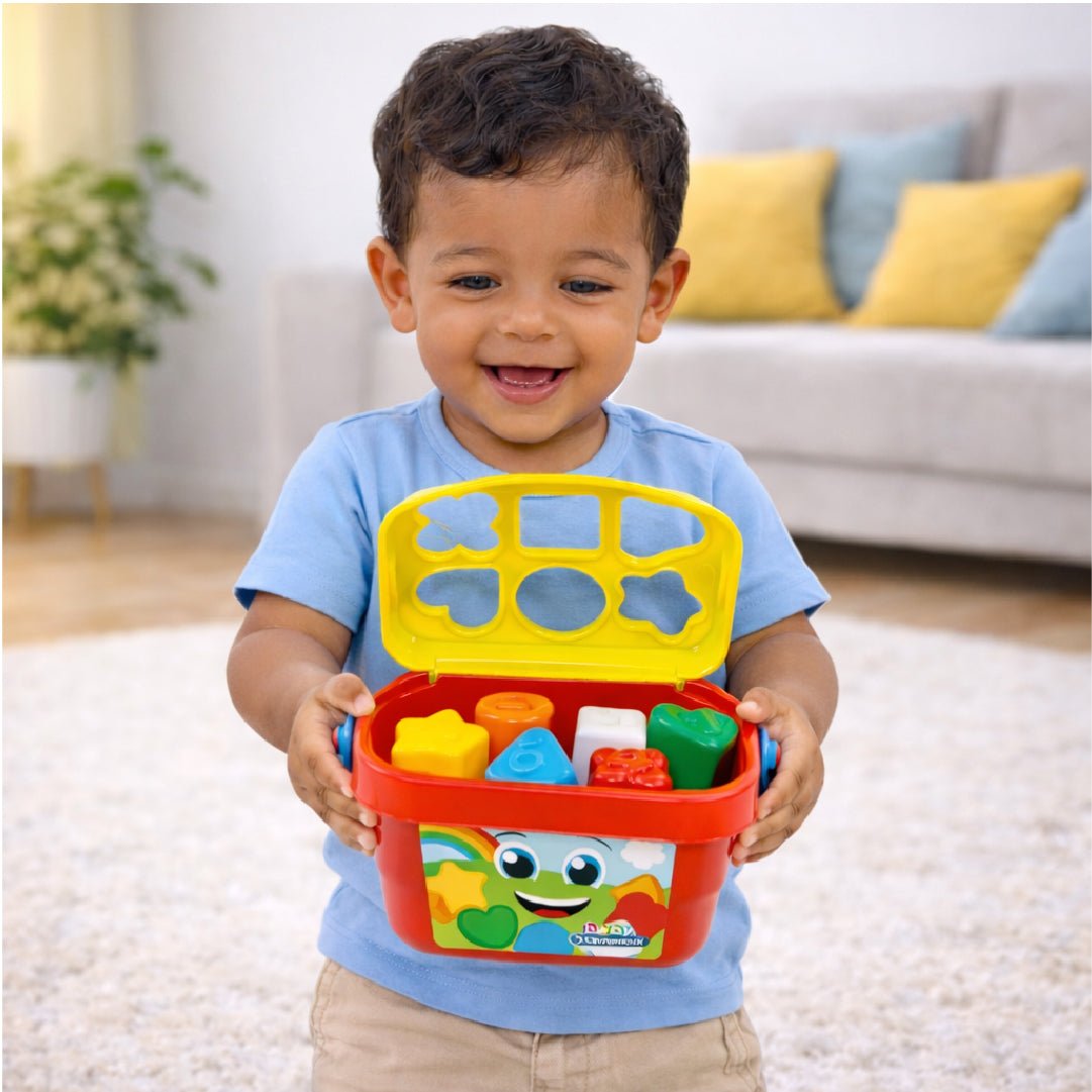 Juego Balde Bloques De Encaje Bebé Didáctico Baby Clementoni - Lhua Store