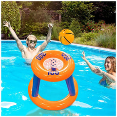 Juego Inflable Aro Basquet Pelota Piscina Niños Pool24k - Lhua Store