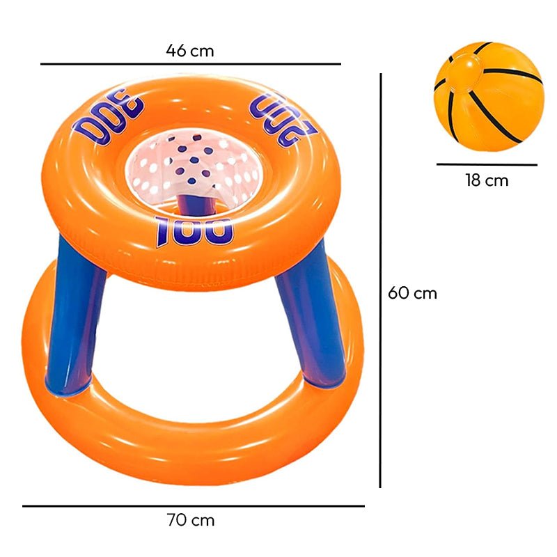 Juego Inflable Aro Basquet Pelota Piscina Niños Pool24k - Lhua Store