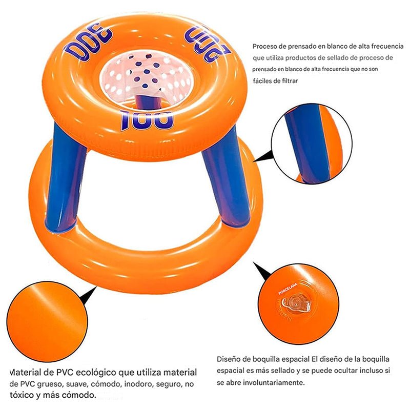 Juego Inflable Aro Basquet Pelota Piscina Niños Pool24k - Lhua Store