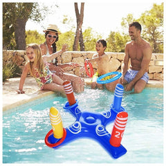 Juego Inflable Lanzamiento Anillos Aros Piscina Pool24k Niños - Lhua Store