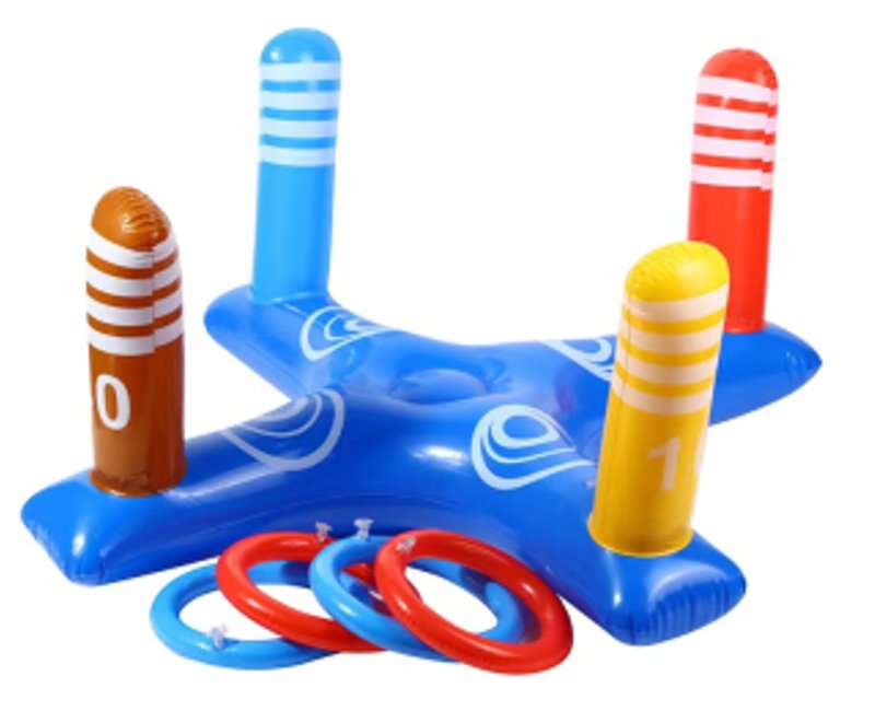 Juego Inflable Lanzamiento Anillos Aros Piscina Pool24k Niños - Lhua Store