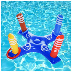 Juego Inflable Lanzamiento Anillos Aros Piscina Pool24k Niños - Lhua Store