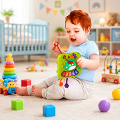 Juguete Cubo Didáctico Musical 7 en 1 Montesori Educativo Bebe - Lhua Store