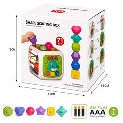 Juguete Cubo Didáctico Musical 7 en 1 Montesori Educativo Bebe - Lhua Store