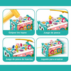 Juguete Didáctico 8 En 1 Montessori Educativo Bebe Niños Azul - Lhua Store
