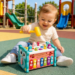 Juguete Didáctico 8 En 1 Montessori Educativo Bebe Niños Azul - Lhua Store