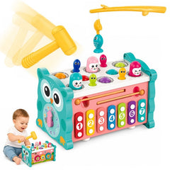 Juguete Didáctico 8 En 1 Montessori Educativo Bebe Niños Azul - Lhua Store