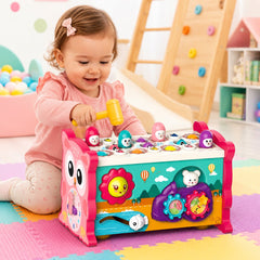 Juguete Didáctico 8 En 1 Montessori Educativo Bebe Niños Rosa - Lhua Store
