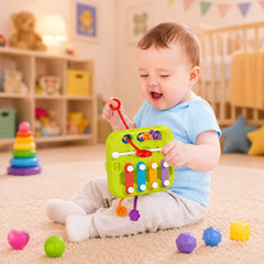 Juguete Montessori Educativo 7 En 1 Cubo Didáctico Bebé - Lhua Store