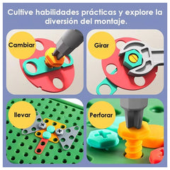 Kit Construcción Juguete Niños 450 Pzs Maletín Taladro Dino - Lhua Store