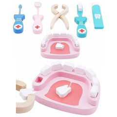 Kit Dentista Juguete Didáctico Médico Madera Juego Niños - Lhua Store