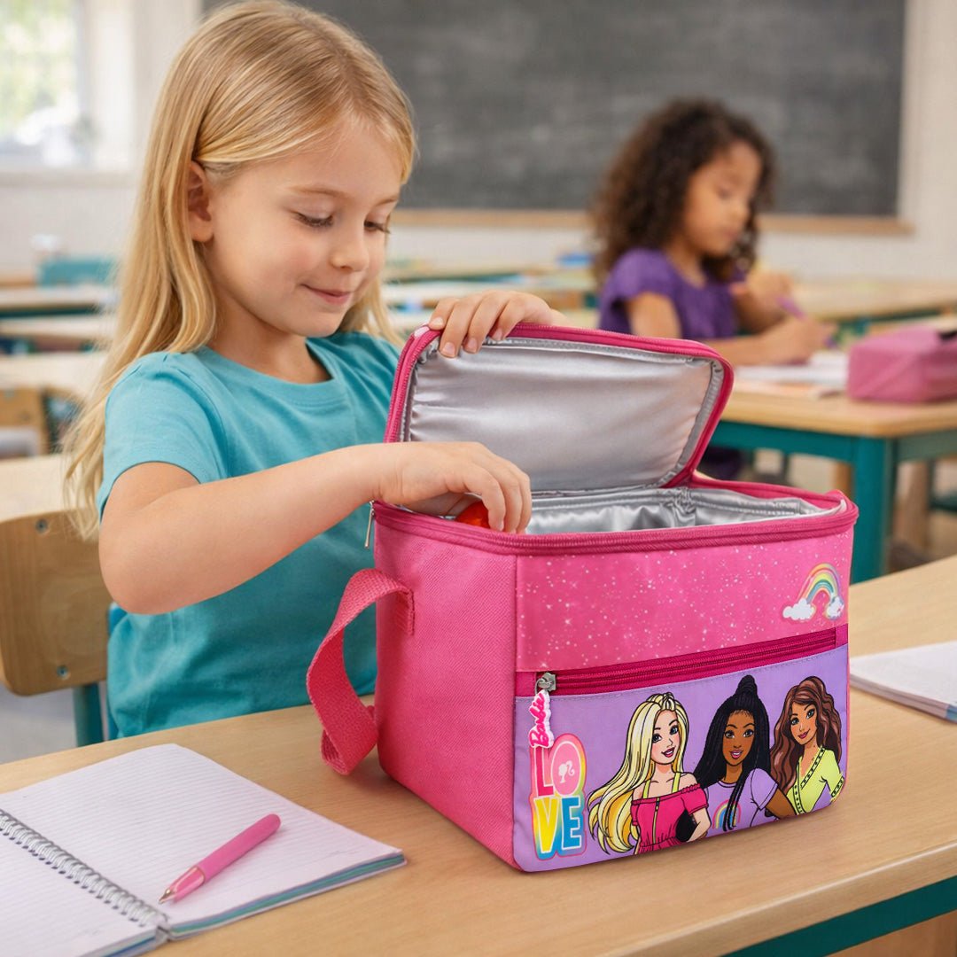 Lonchera Barbie Térmica Rosado Escolar Niña Original - Lhua Store