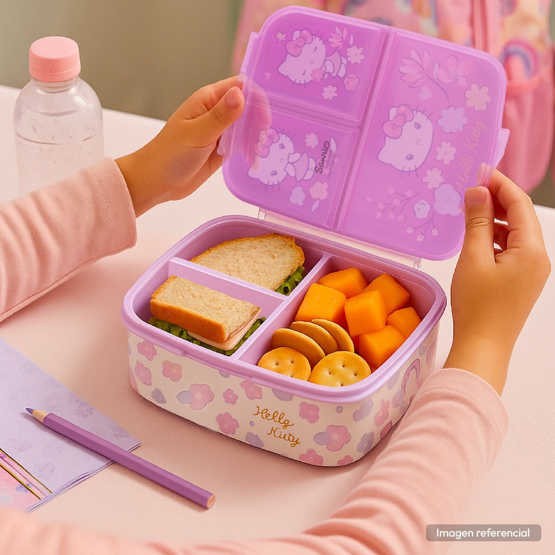 Lonchera Hello Kitty Triple Compartimiento Porta Snack Niñas - Lhua Store
