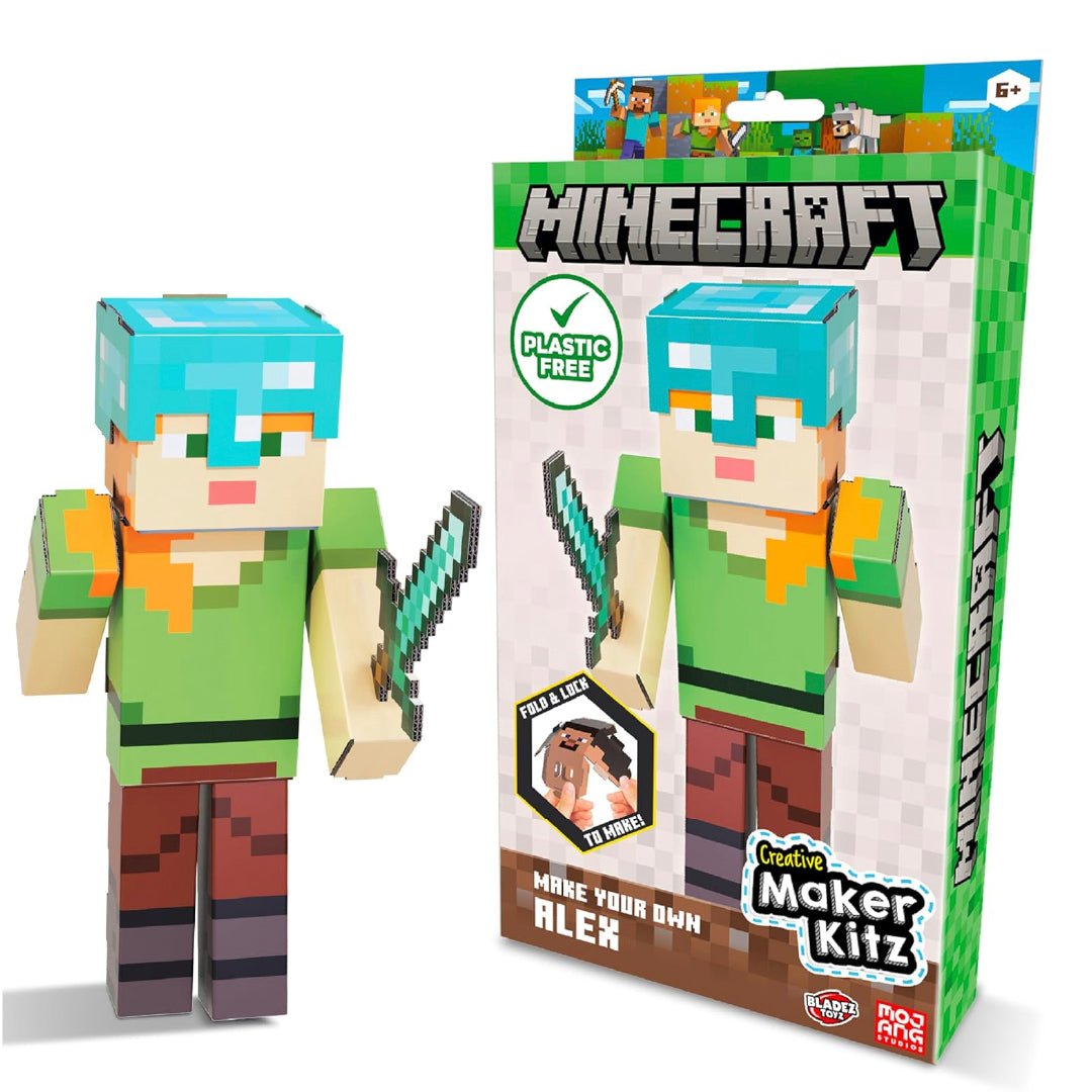 Minecraft Alex Figura Armable Cartón Kit Original Manualidades Niños - Lhua Store