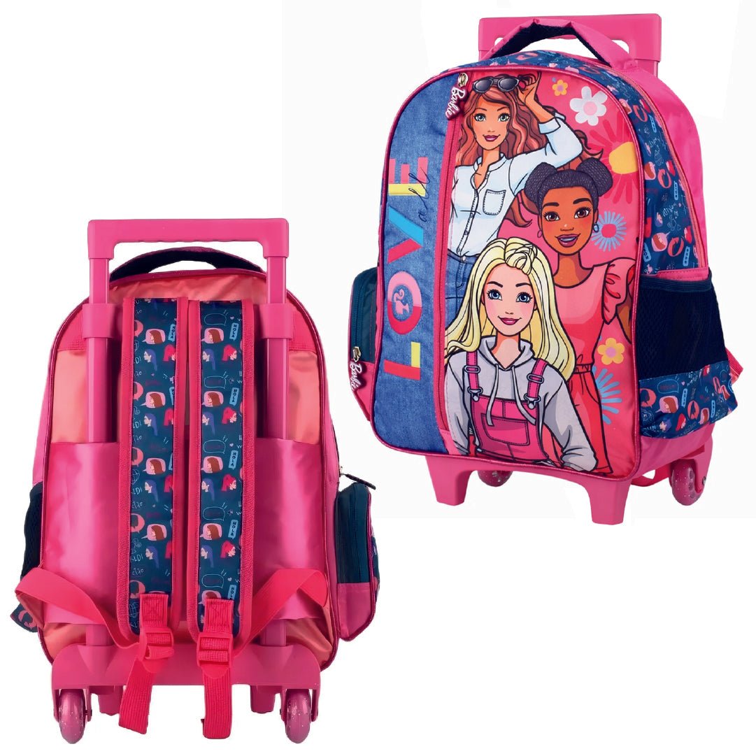 Mochila Barbie Con Ruedas Escolar Niña Original Infantil - Lhua Store