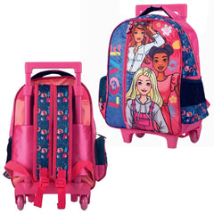 Mochila Barbie Con Ruedas Escolar Niña Original Infantil - Lhua Store