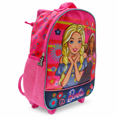 Mochila Barbie Con Ruedas Rosado Escolar Niña Original - Lhua Store