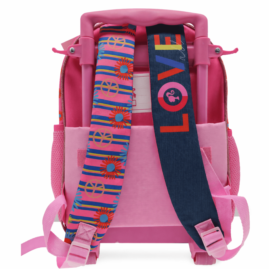 Mochila Barbie Con Ruedas Rosado Escolar Niña Original - Lhua Store