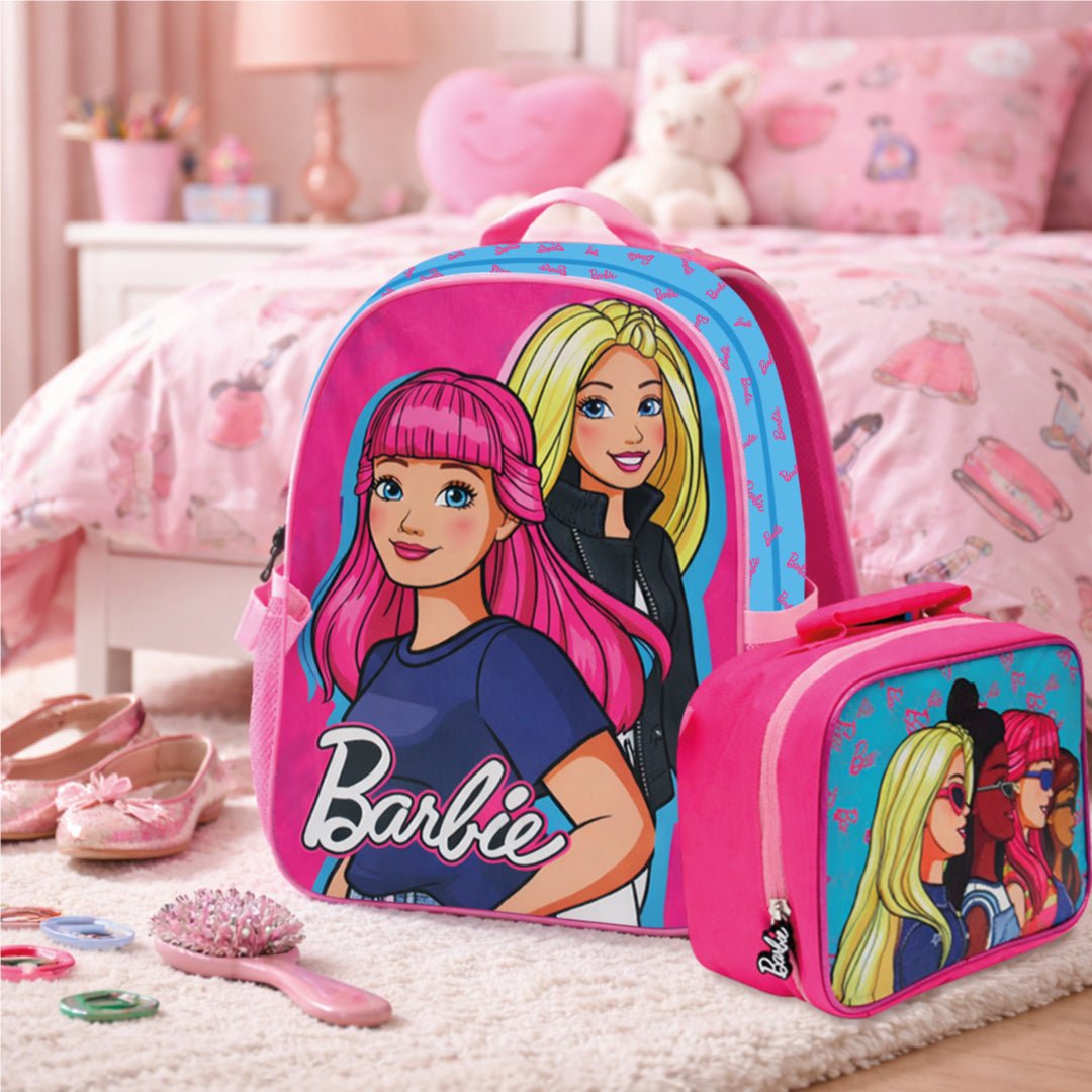 Mochila Escolar Barbie Con Lonchera Original Niña Infantil - Lhua Store