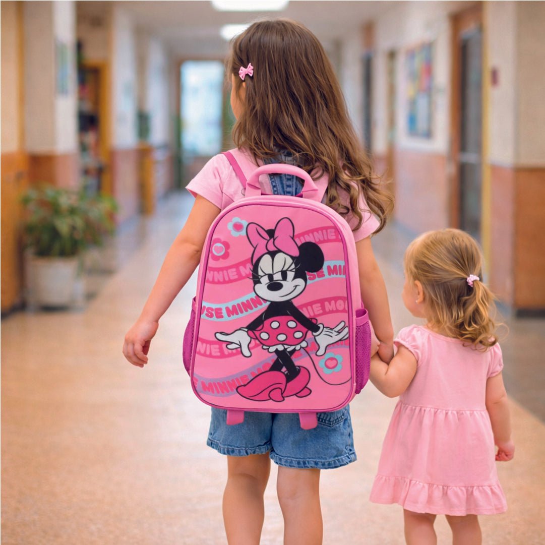 Mochila Escolar Minnie Con Ruedas Niñas Disney Original - Lhua Store