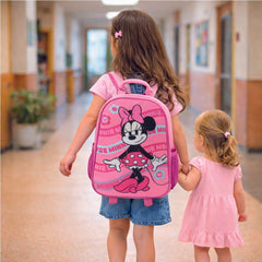 Mochila Escolar Minnie Con Ruedas Niñas Disney Original - Lhua Store