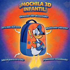Mochila Escolar Pato Donald Disney Original Infantil Jardín - Lhua Store